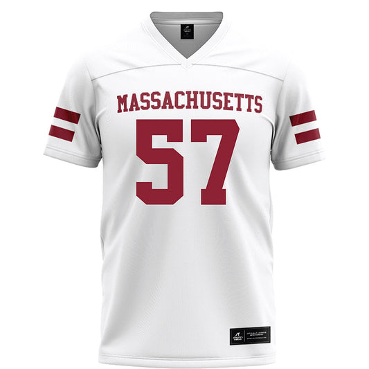 UMass - NCAA Football : Garrett Cooper - White Football Jersey-0