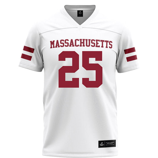 UMass - NCAA Football : Anochie Azuakolam Jr - White Football Jersey-0