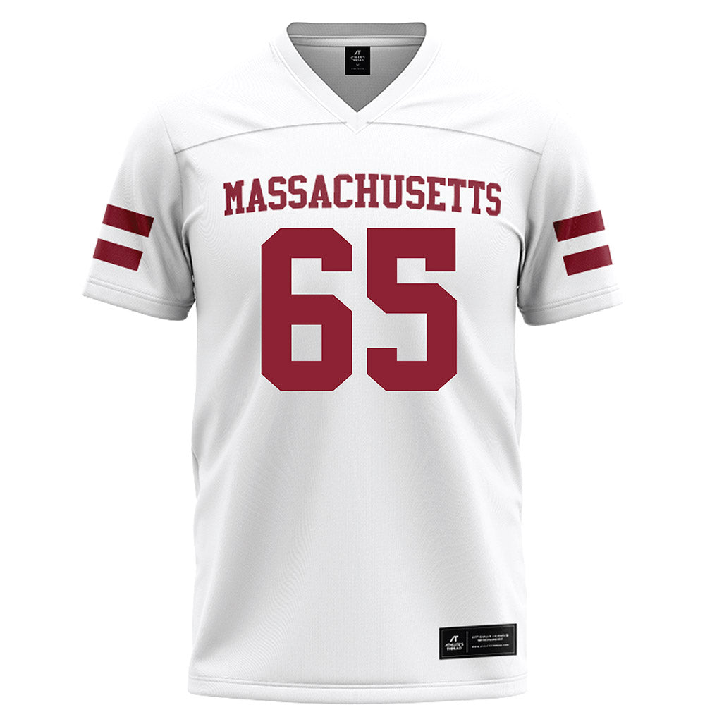 UMass - NCAA Football : Samu Suominen - White Football Jersey-0