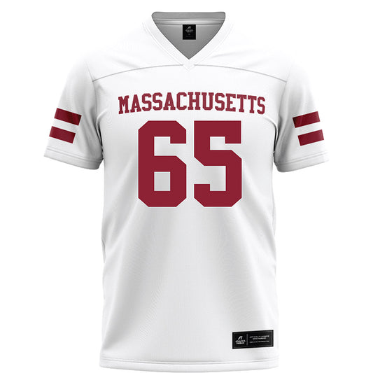 UMass - NCAA Football : Samu Suominen - White Football Jersey-0