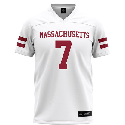 UMass - NCAA Football : Will Perry - White Football Jersey-0