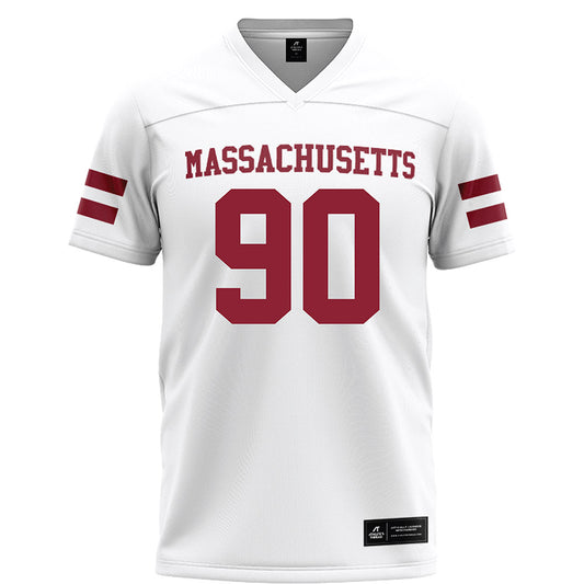 UMass - NCAA Football : Timothy Passmore Jr. - White Football Jersey-0