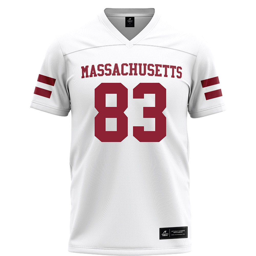 UMass - NCAA Football : Reece Adkins - White Football Jersey-0
