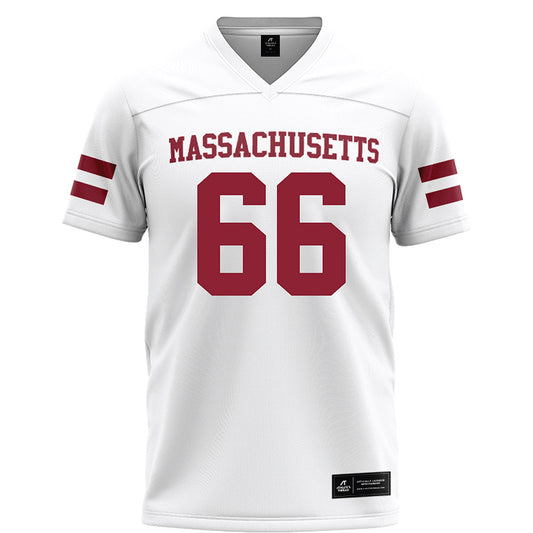 UMass - NCAA Football : Greg Knox - White Football Jersey-0