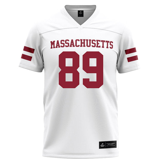 UMass - NCAA Football : Matthew Tybor - White Football Jersey-0