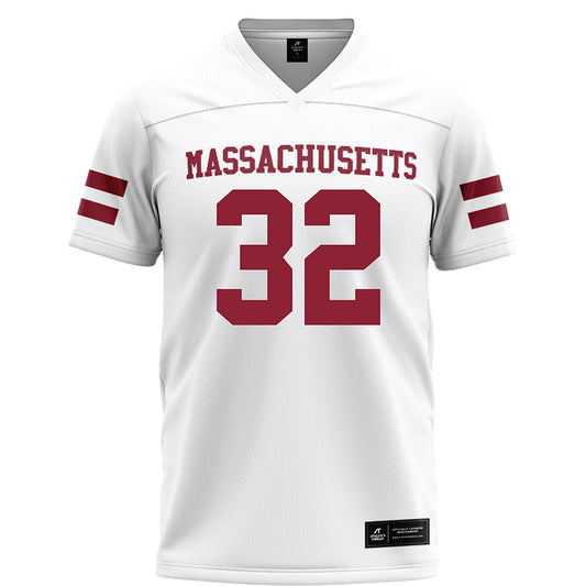 UMass - NCAA Football : Jackson Paradis - White Football Jersey-0