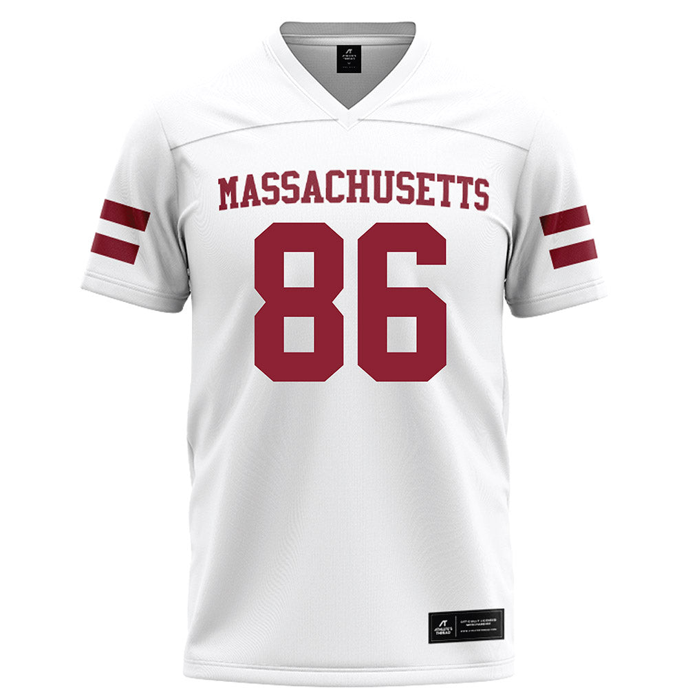 UMass - NCAA Football : Jax Markovich - White Football Jersey-0
