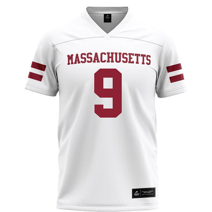 UMass - NCAA Football : Devin Matthews - White Football Jersey-0