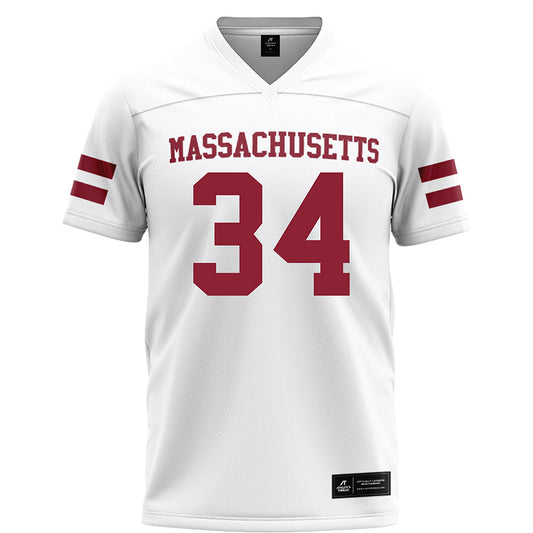 UMass - NCAA Football : Payton Andrade - White Football Jersey-0