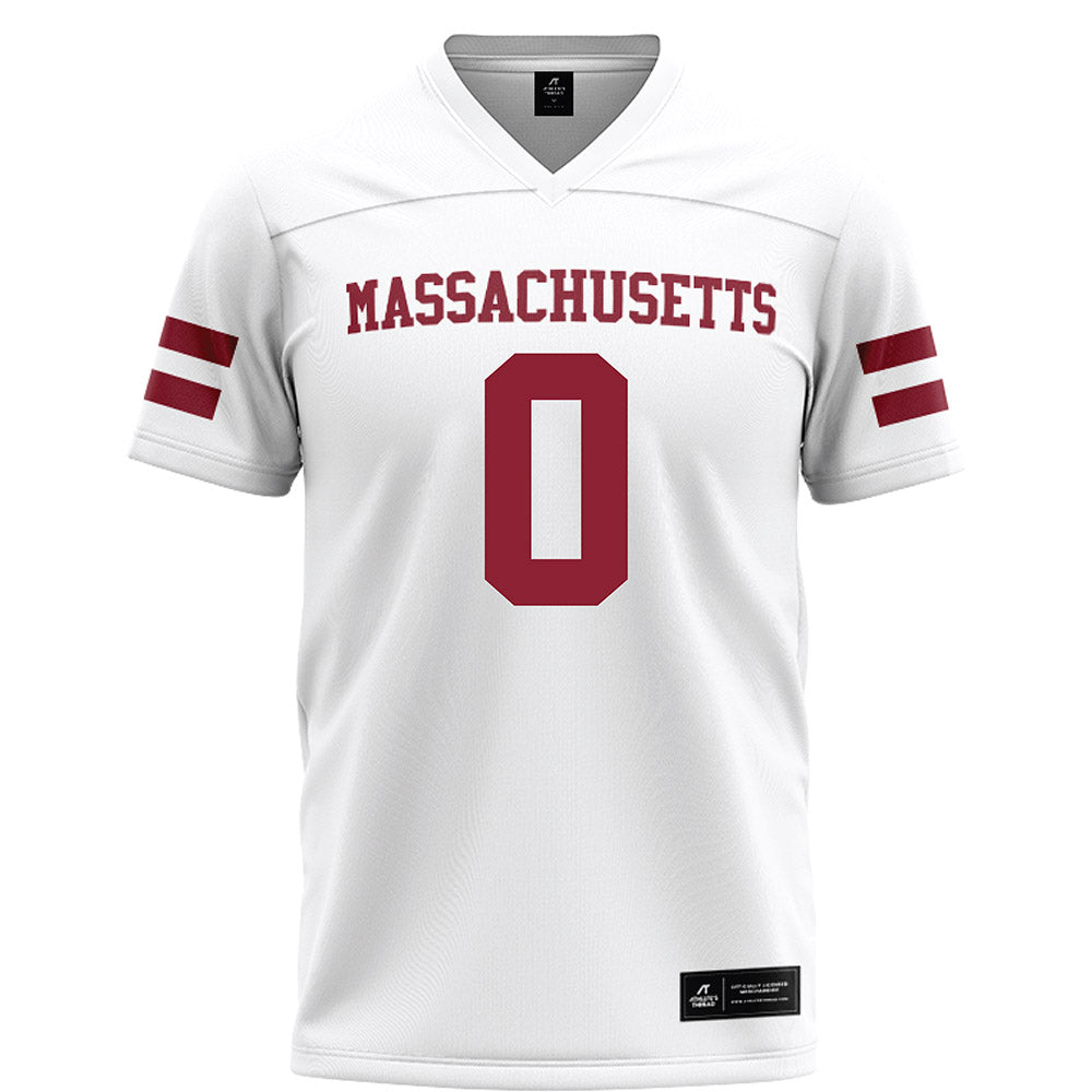 UMass - NCAA Football : Isaiah Reed - White Football Jersey-0
