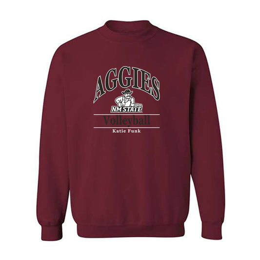 NMSU - NCAA Women's Volleyball : Katie Funk - Classic Fashion Shersey Crewneck Sweatshirt-0