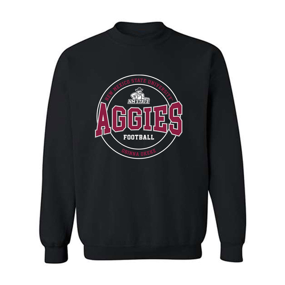 NMSU - NCAA Football : Obinna Okeke - Classic Fashion Shersey Crewneck Sweatshirt-0