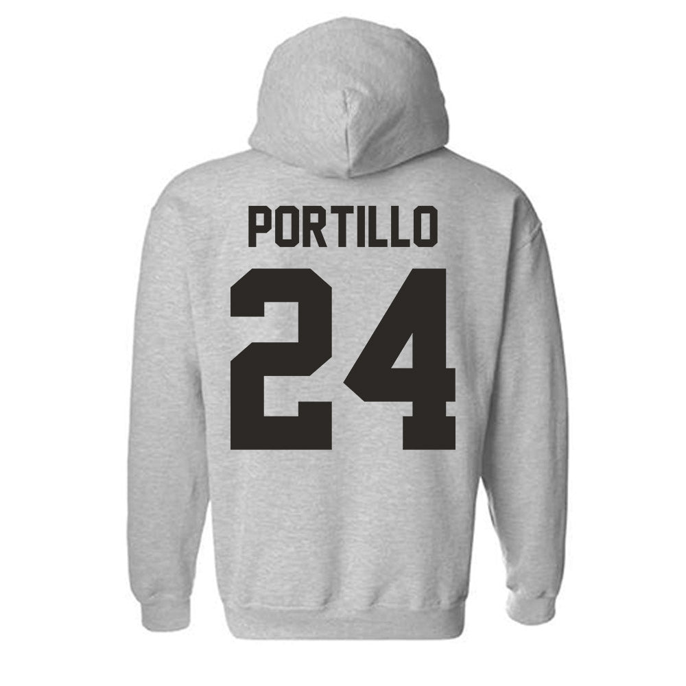 NMSU - NCAA Women's Soccer : Daniela Portillo - Classic Fashion Shersey Hooded Sweatshirt-1
