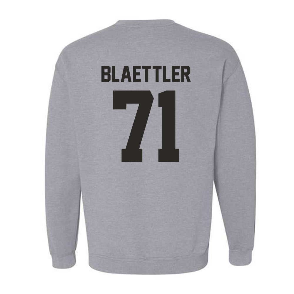 NMSU - NCAA Football : Evan Blaettler - Classic Fashion Shersey Crewneck Sweatshirt-1