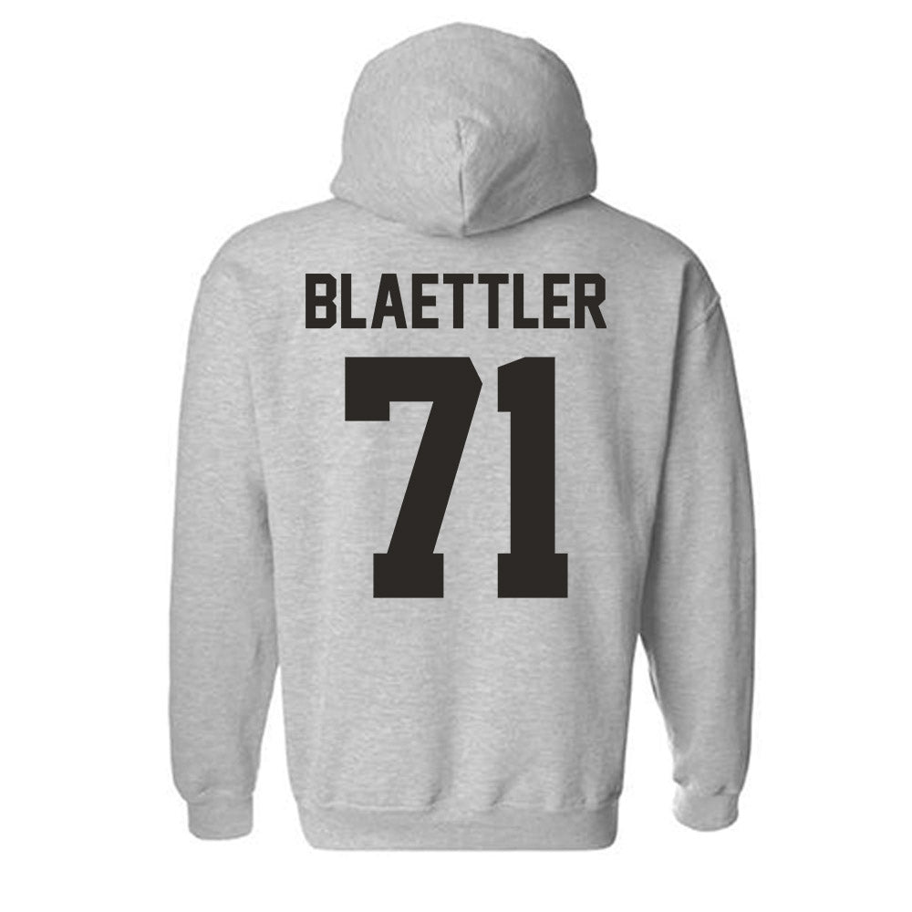 NMSU - NCAA Football : Evan Blaettler - Classic Fashion Shersey Hooded Sweatshirt-1