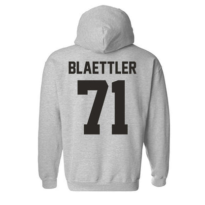 NMSU - NCAA Football : Evan Blaettler - Classic Fashion Shersey Hooded Sweatshirt-1