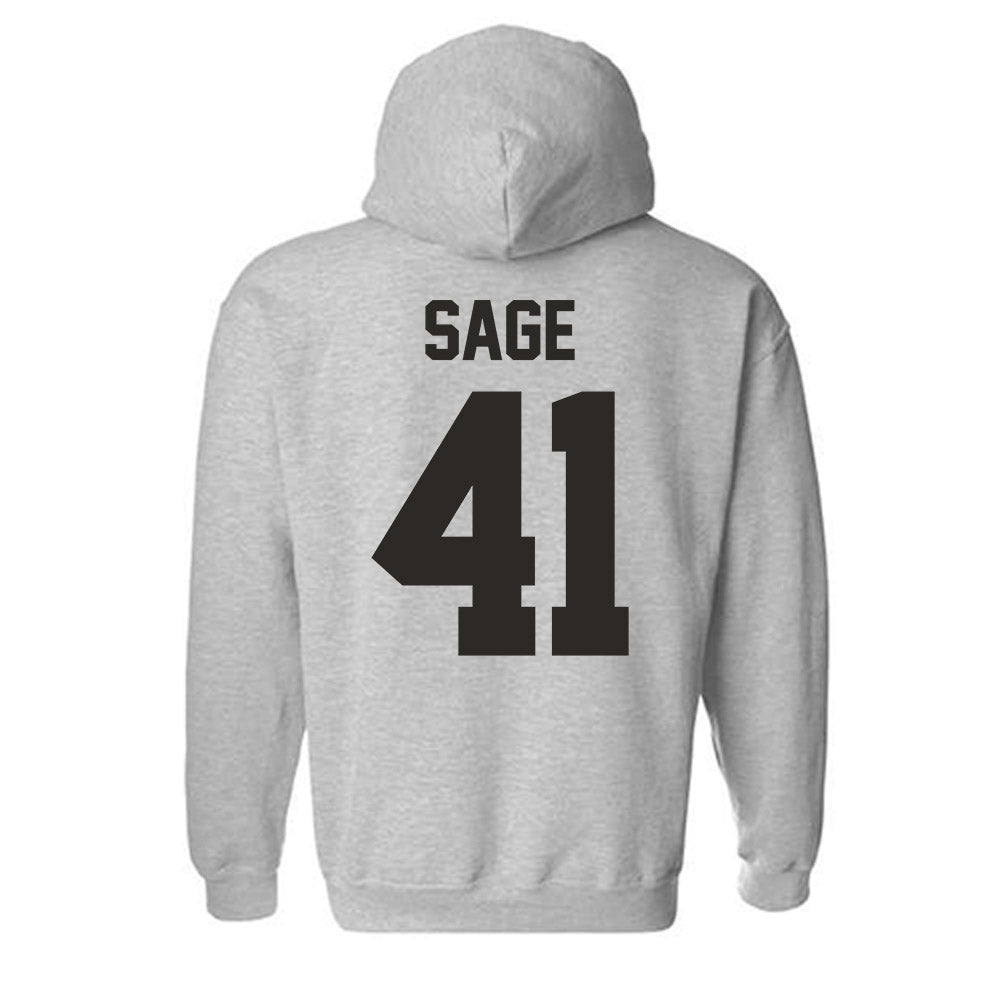 NMSU - NCAA Football : Braydyn Sage - Classic Fashion Shersey Hooded Sweatshirt-1