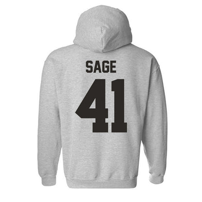NMSU - NCAA Football : Braydyn Sage - Classic Fashion Shersey Hooded Sweatshirt-1