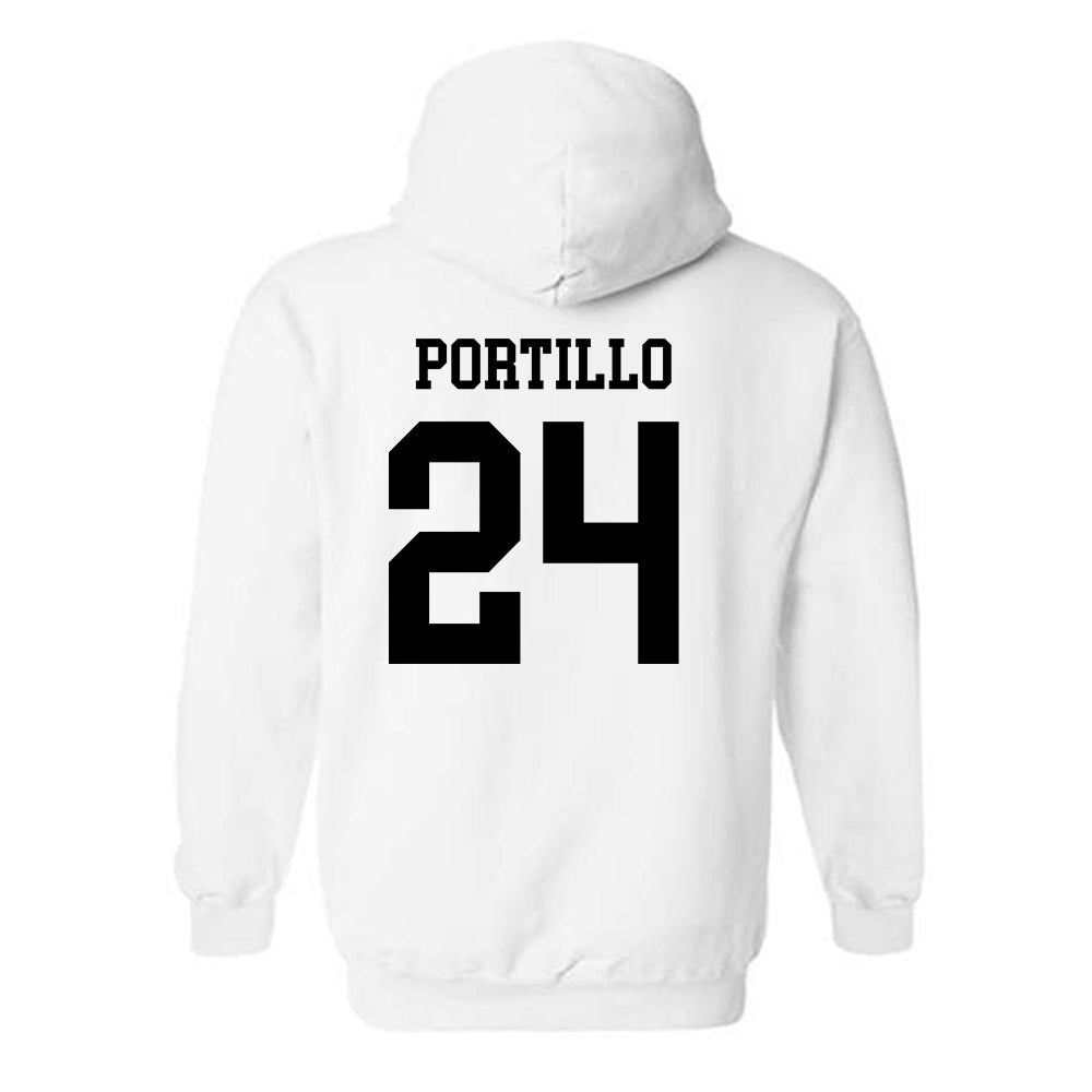 NMSU - NCAA Women's Soccer : Daniela Portillo - Classic Fashion Shersey Hooded Sweatshirt-1