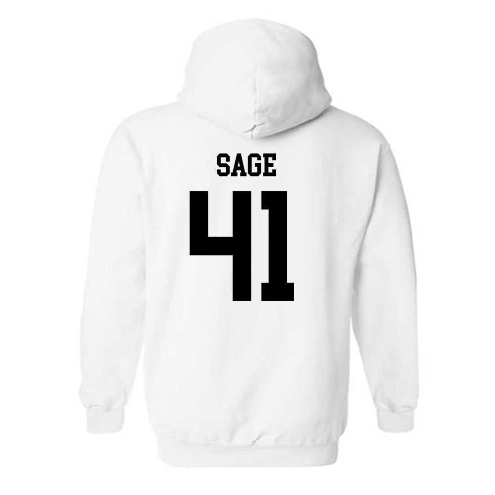 NMSU - NCAA Football : Braydyn Sage - Classic Fashion Shersey Hooded Sweatshirt-1
