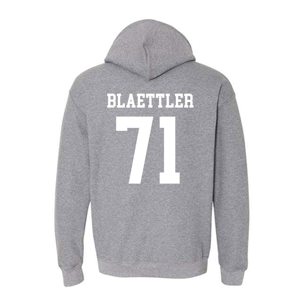 NMSU - NCAA Football : Evan Blaettler - Classic Fashion Shersey Hooded Sweatshirt-1