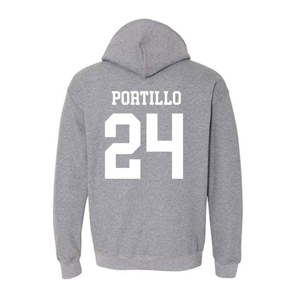 NMSU - NCAA Women's Soccer : Daniela Portillo - Classic Fashion Shersey Hooded Sweatshirt-1