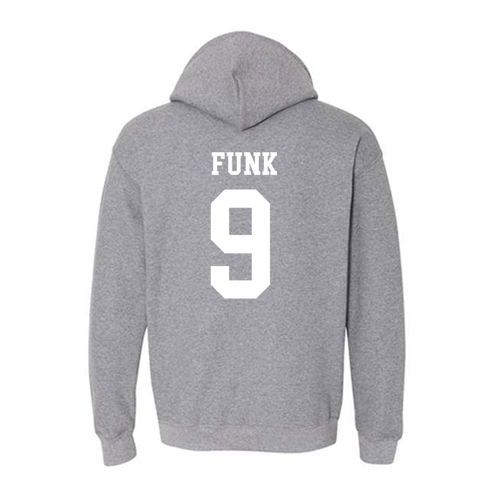 NMSU - NCAA Women's Volleyball : Katie Funk - Classic Fashion Shersey Hooded Sweatshirt-1