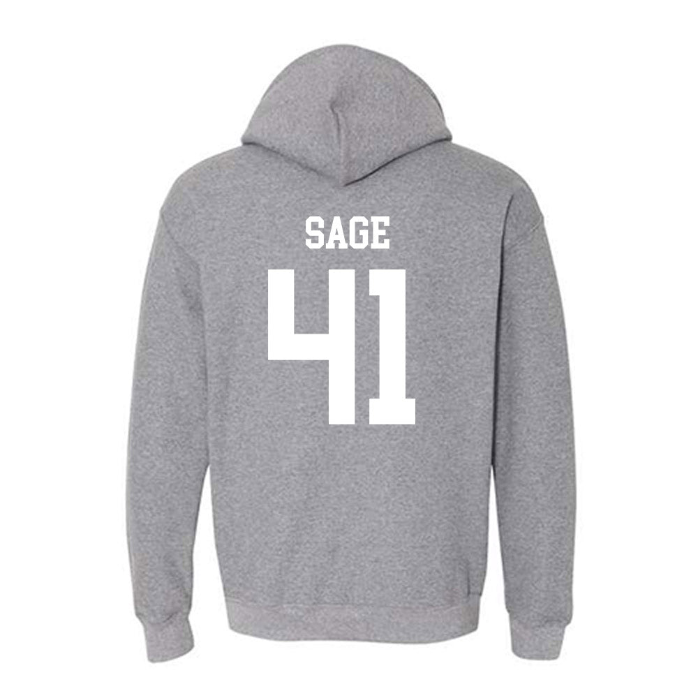 NMSU - NCAA Football : Braydyn Sage - Classic Fashion Shersey Hooded Sweatshirt-1