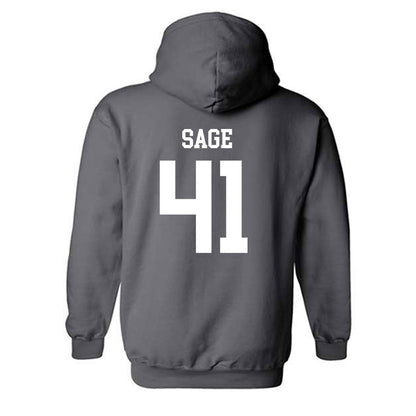 NMSU - NCAA Football : Braydyn Sage - Classic Fashion Shersey Hooded Sweatshirt-1
