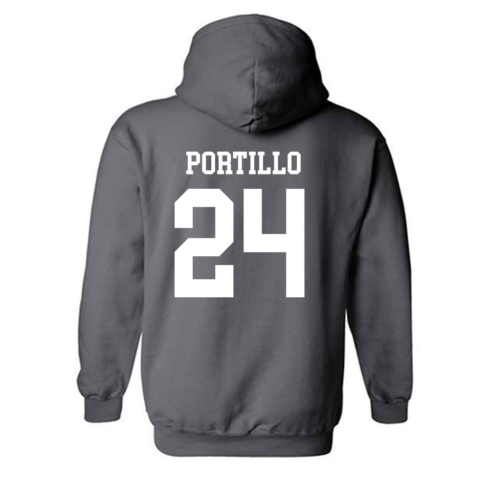 NMSU - NCAA Women's Soccer : Daniela Portillo - Classic Fashion Shersey Hooded Sweatshirt-1