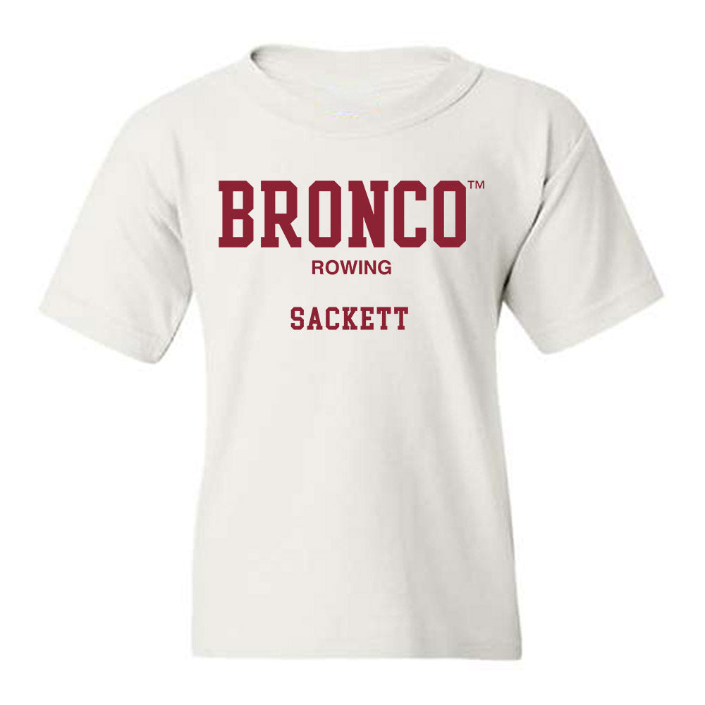 SCU - NCAA Men's Rowing : Sam Sackett - Classic Fashion Shersey Youth T-Shirt-0