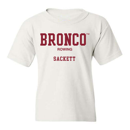 SCU - NCAA Men's Rowing : Sam Sackett - Classic Fashion Shersey Youth T-Shirt-0