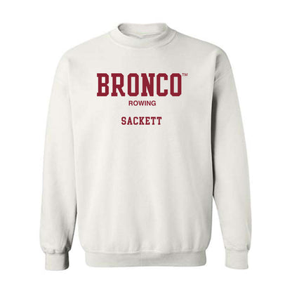 SCU - NCAA Men's Rowing : Sam Sackett - Classic Fashion Shersey Crewneck Sweatshirt-0