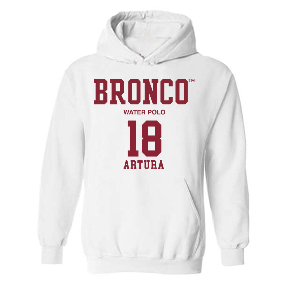 SCU - NCAA Women's Water Polo : Reese Artura - Classic Fashion Shersey Hooded Sweatshirt-0