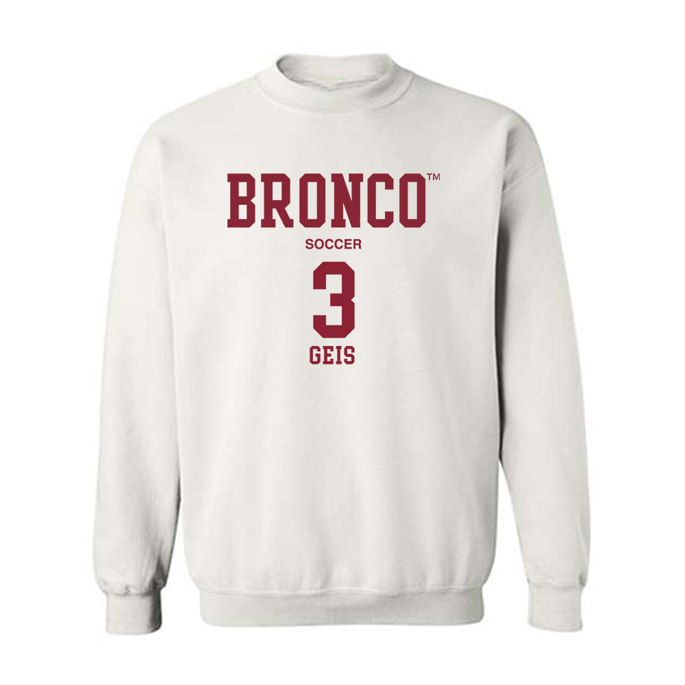 SCU - NCAA Women's Soccer : Jordan Geis - Classic Fashion Shersey Crewneck Sweatshirt-0