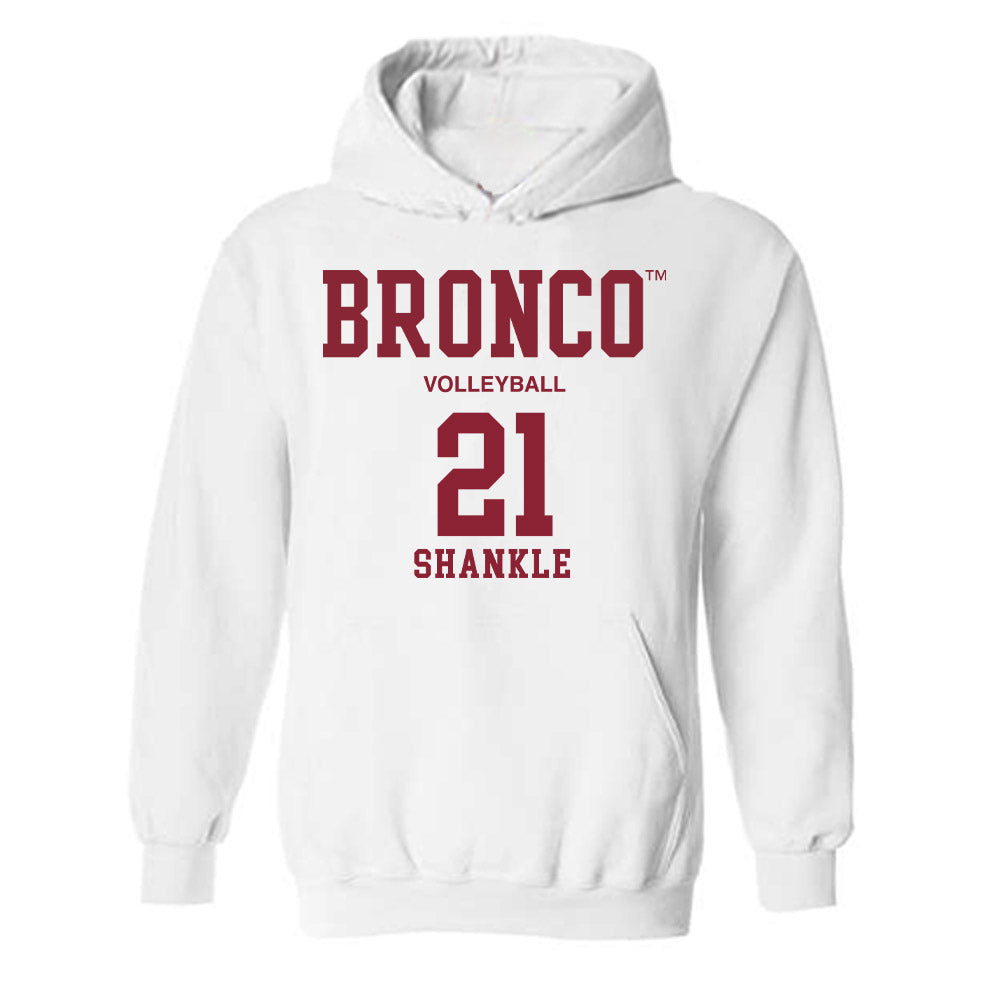 SCU - NCAA Women's Volleyball : Bryn Shankle - Classic Fashion Shersey Hooded Sweatshirt-0
