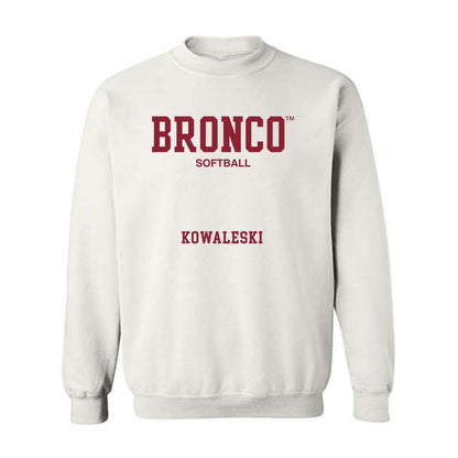 SCU - Softball Legends : Cienna Kowaleski - Classic Fashion Shersey Crewneck Sweatshirt-0