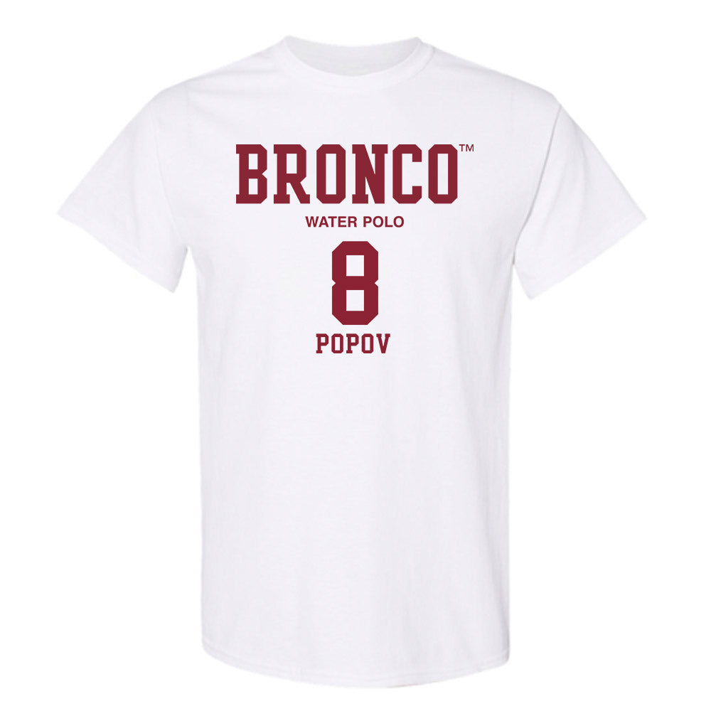SCU - NCAA Men's Water Polo : Mikhail Popov - Classic Fashion Shersey T-Shirt-0