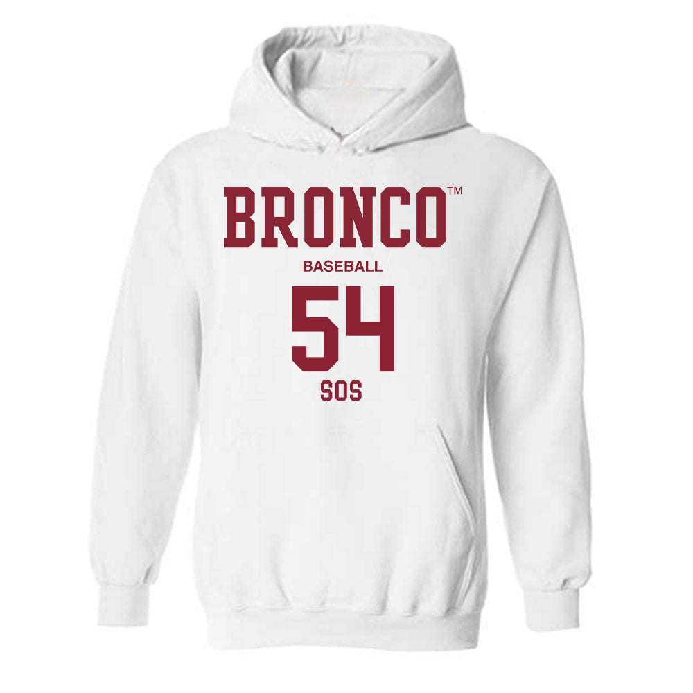 SCU - NCAA Baseball : Camden Sos - Classic Fashion Shersey Hooded Sweatshirt-0