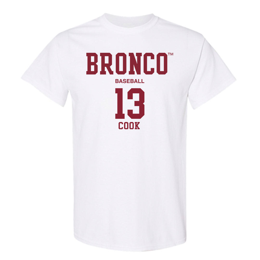 SCU - NCAA Baseball : Jackson Cook - Classic Fashion Shersey T-Shirt-0