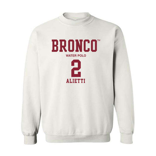 SCU - NCAA Men's Water Polo : Jason Alietti - Classic Fashion Shersey Crewneck Sweatshirt-0
