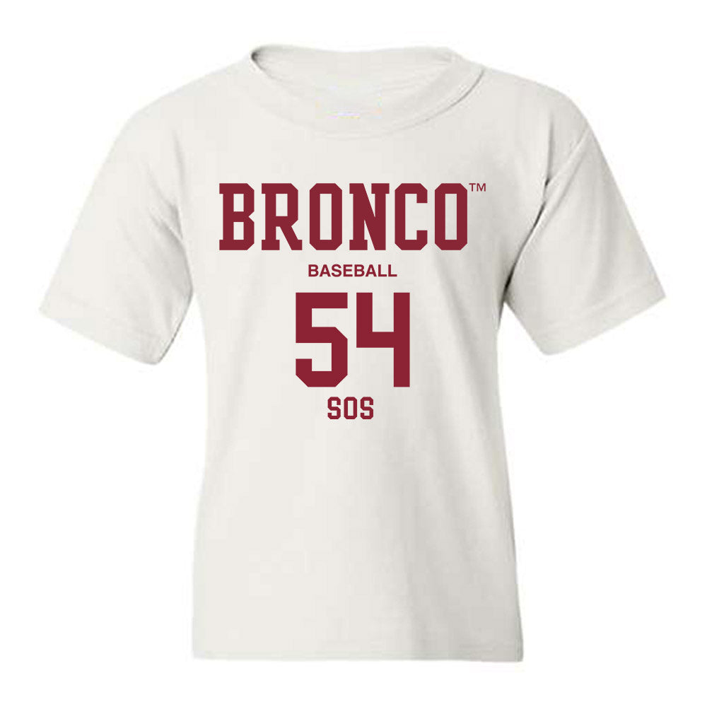 SCU - NCAA Baseball : Camden Sos - Classic Fashion Shersey Youth T-Shirt-0