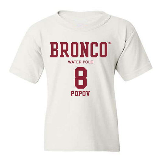 SCU - NCAA Men's Water Polo : Mikhail Popov - Classic Fashion Shersey Youth T-Shirt-0