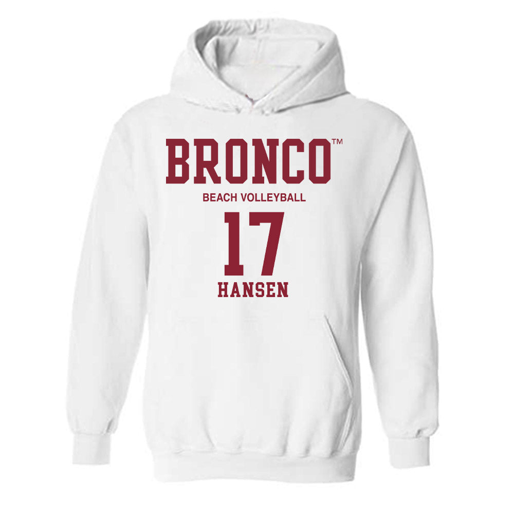 SCU - NCAA Beach Volleyball : Mandy Hansen - Classic Fashion Shersey Hooded Sweatshirt-0