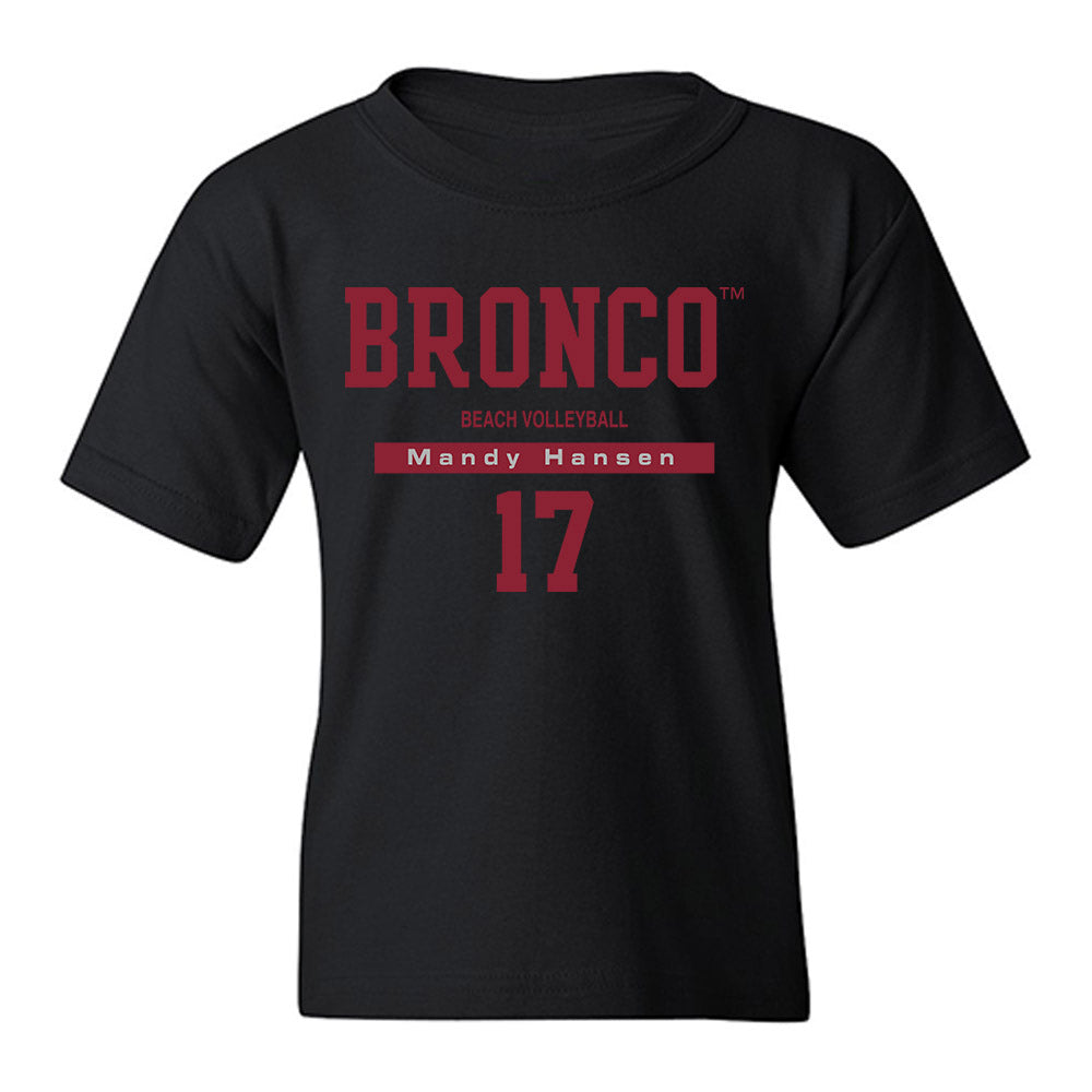 SCU - NCAA Beach Volleyball : Mandy Hansen - Classic Fashion Shersey Youth T-Shirt-0