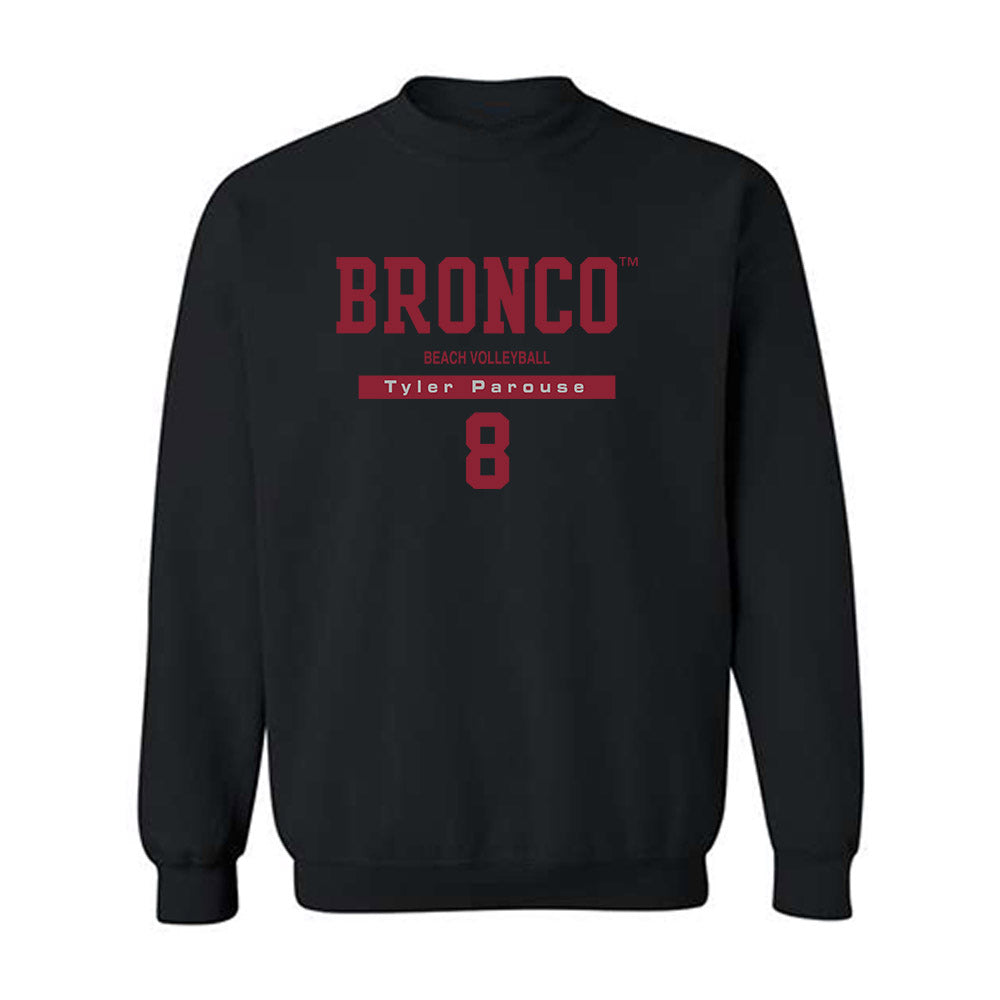 SCU - NCAA Beach Volleyball : Tyler Parouse - Classic Fashion Shersey Crewneck Sweatshirt-0