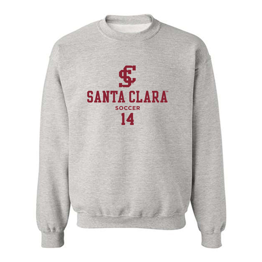 SCU - NCAA Men's Soccer : Tyler Tipton - Classic Fashion Shersey Crewneck Sweatshirt-0