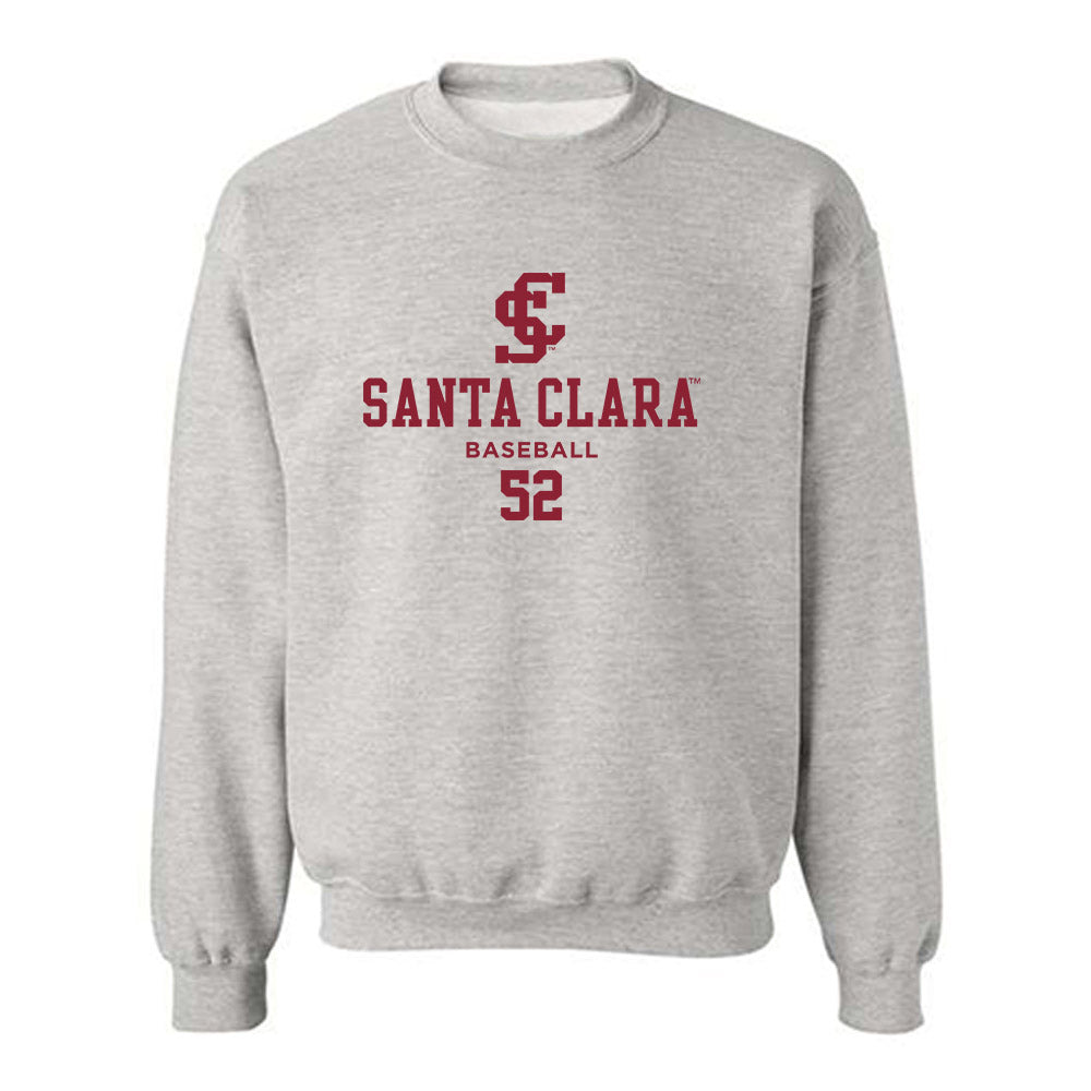 SCU - NCAA Baseball : Waylon Walsh - Classic Fashion Shersey Crewneck Sweatshirt-0