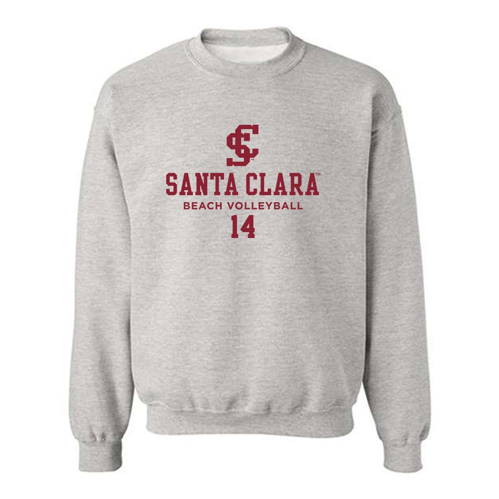 SCU - NCAA Beach Volleyball : Ellie Skale - Classic Fashion Shersey Crewneck Sweatshirt-0