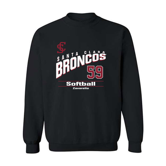 SCU - NCAA Softball : Sofia Zavarella - Classic Fashion Shersey Crewneck Sweatshirt-0
